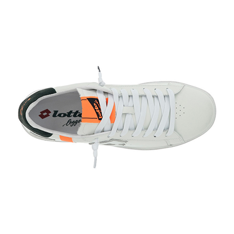 Lotto Autograph Block Sneakers White / Orange / Green | T84CUPCO