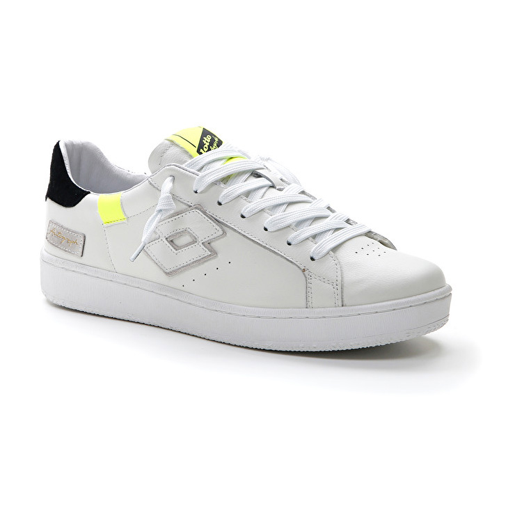 Lotto Autograph Block Sneakers White / Yellow / Black | 5OCIG2SS