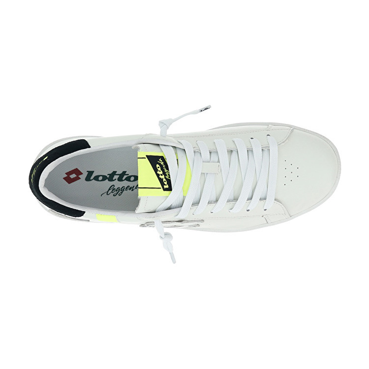 Lotto Autograph Block Sneakers White / Yellow / Black | 5OCIG2SS