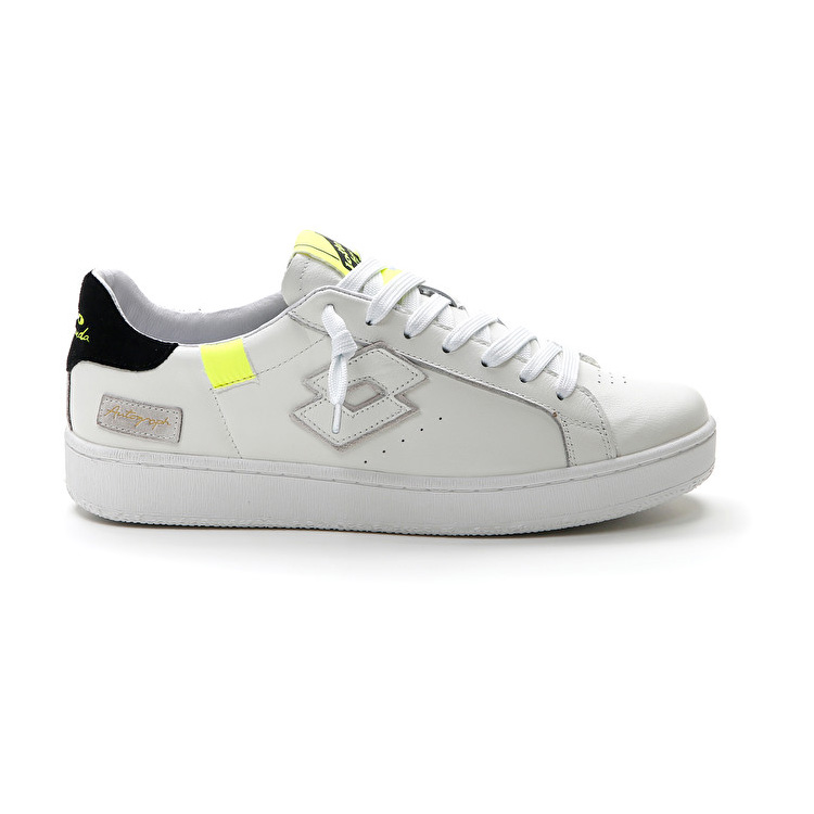 Lotto Autograph Block Sneakers White / Yellow / Black | 5OCIG2SS