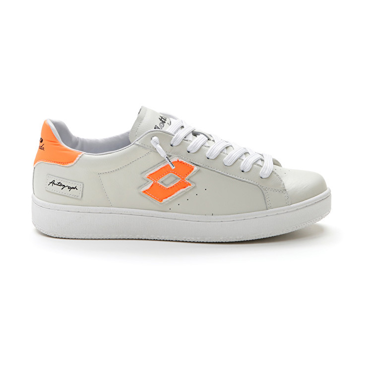 Lotto Autograph Fluo Sneakers White / Orange | OMSEKGBV