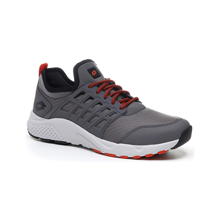 Lotto Breeze Free Iv Lifestyle Shoes Grey / Black / Red | H6RVA0FC