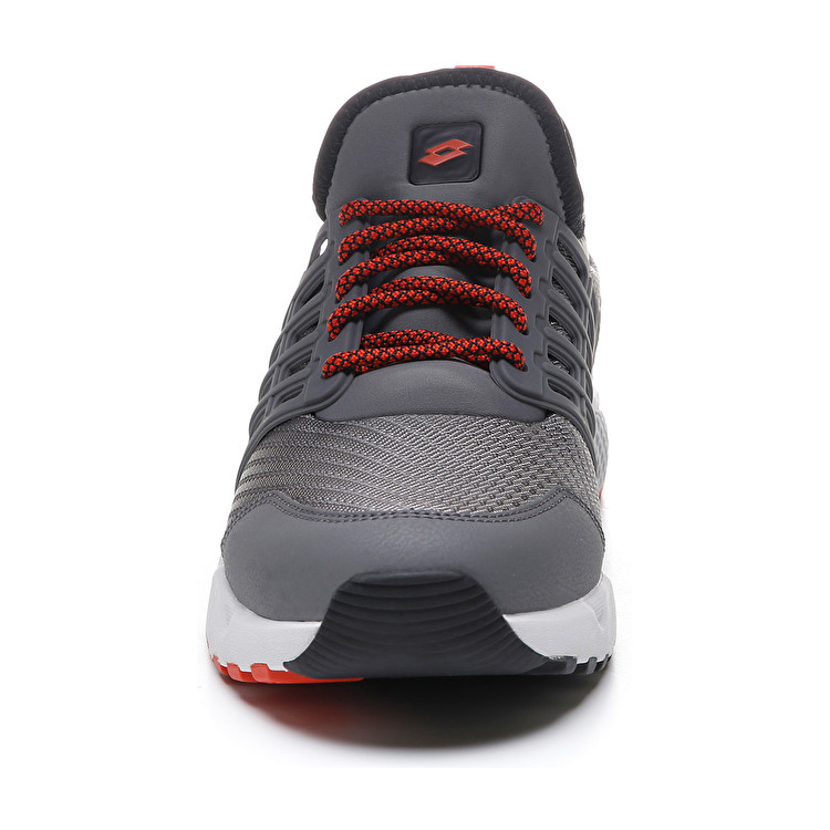 Lotto Breeze Free Iv Lifestyle Shoes Grey / Black / Red | H6RVA0FC