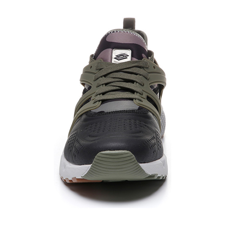 Lotto Breeze Ii Camou Lifestyle Shoes Black / Green | B05EPVOU