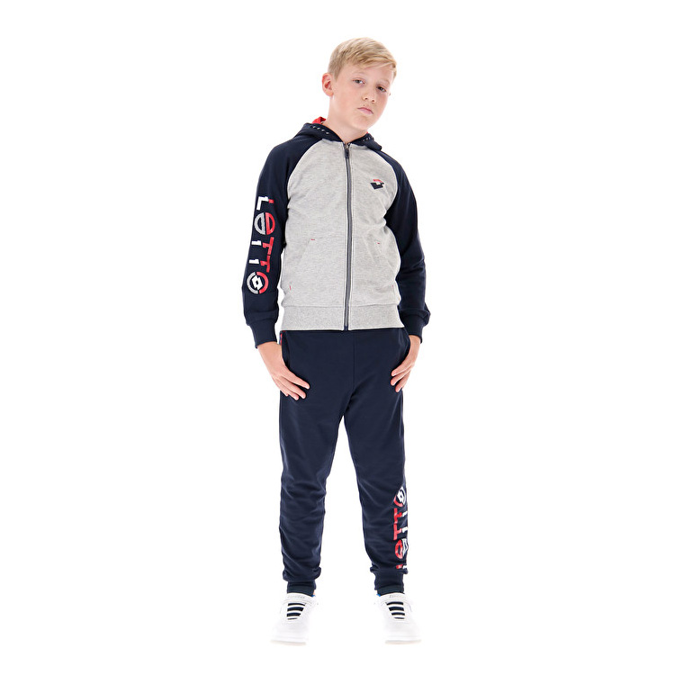 Lotto Bts Suit Tracksuits Grey / Navy | YGQWHGTZ