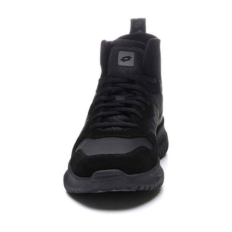 Lotto Cityride Amf Run Ii Mid Lifestyle Shoes Black | KW1YT7UD