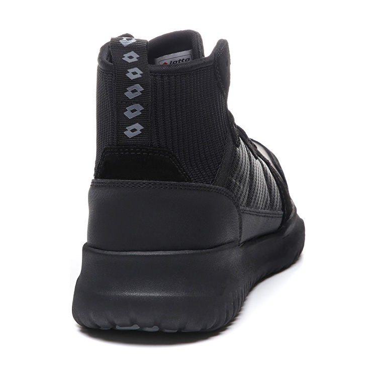 Lotto Cityride Amf Run Ii Mid Lifestyle Shoes Black | KW1YT7UD