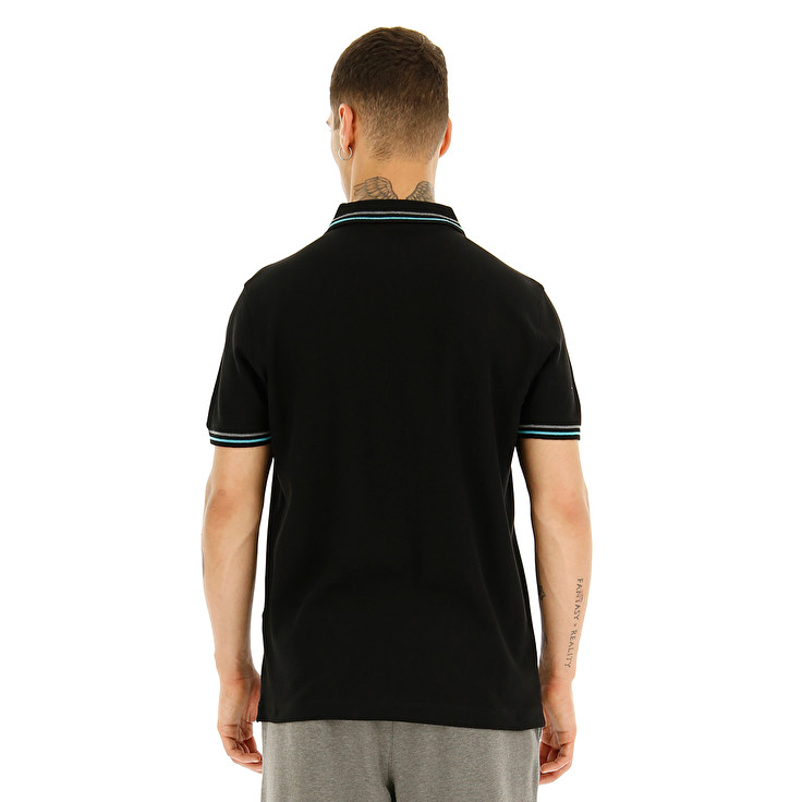 Lotto Classica Polo Shirts Black | 3WQLSV8N