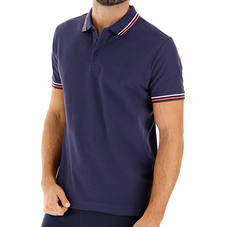 Lotto Classica Polo Shirts Navy | XN3FIOMT