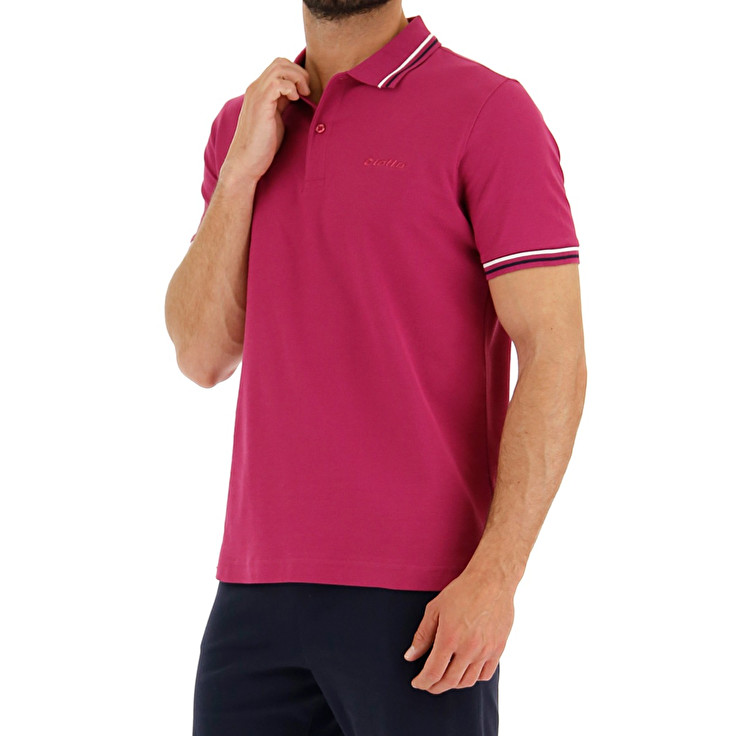 Lotto Classica Polo Shirts Red | YEM2I0LR