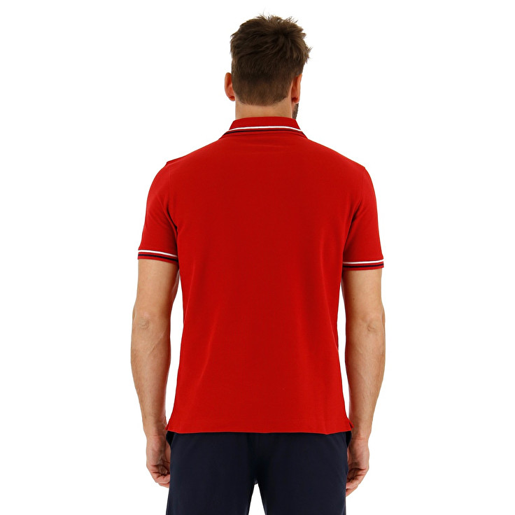 Lotto Classica Polo Shirts Red | YRAHCRMD