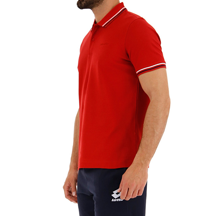 Lotto Classica Polo Shirts Red | YRAHCRMD