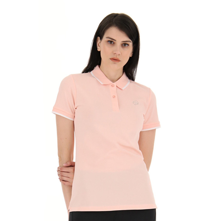 Lotto Classica W Stc Pq Polo Shirts Pink | EF8PSPGQ