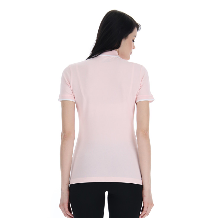 Lotto Classica W Stc Pq Polo Shirts Pink | URME4A7L