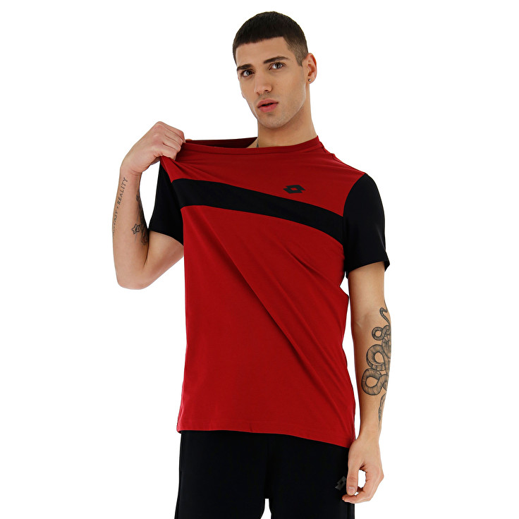 Lotto Dinamico Iii Stp Co T Shirts Red / Black | GRM39ZAB