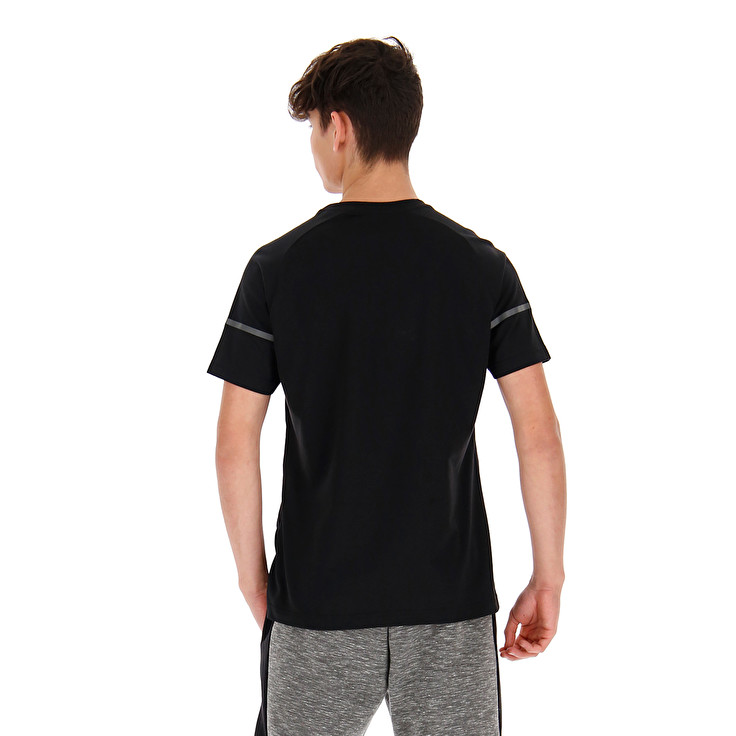 Lotto Dinamico T Shirts Black | BAAO4YCS