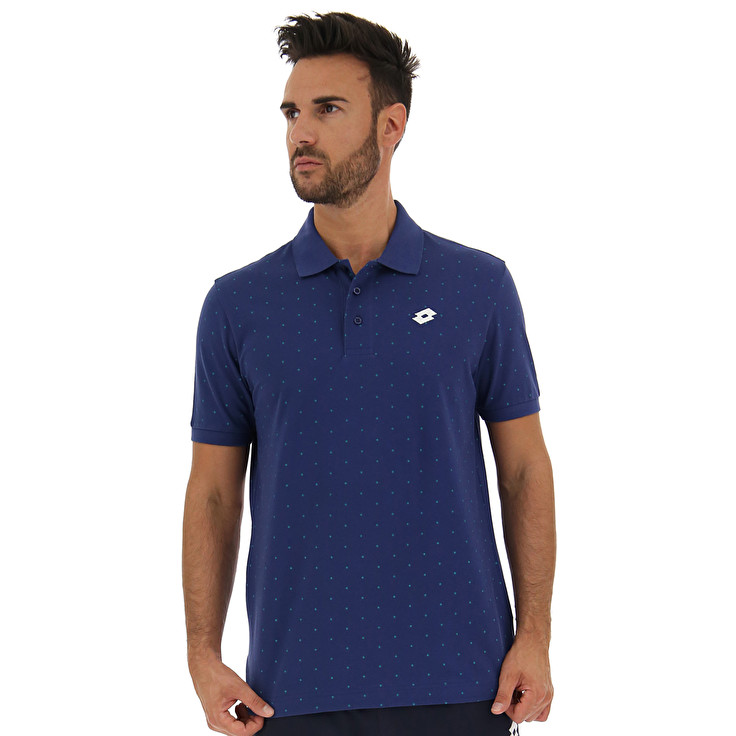 Lotto Elba Ii Pq Polo Shirts Blue | 8JYPSUMT