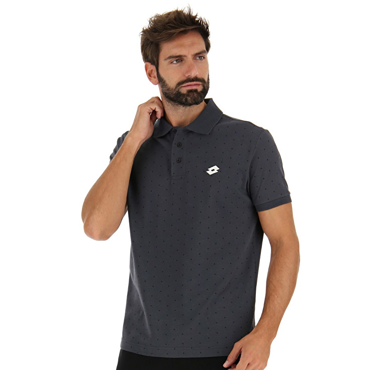 Lotto Elba Ii Pq Polo Shirts Grey | HZLEUP9K