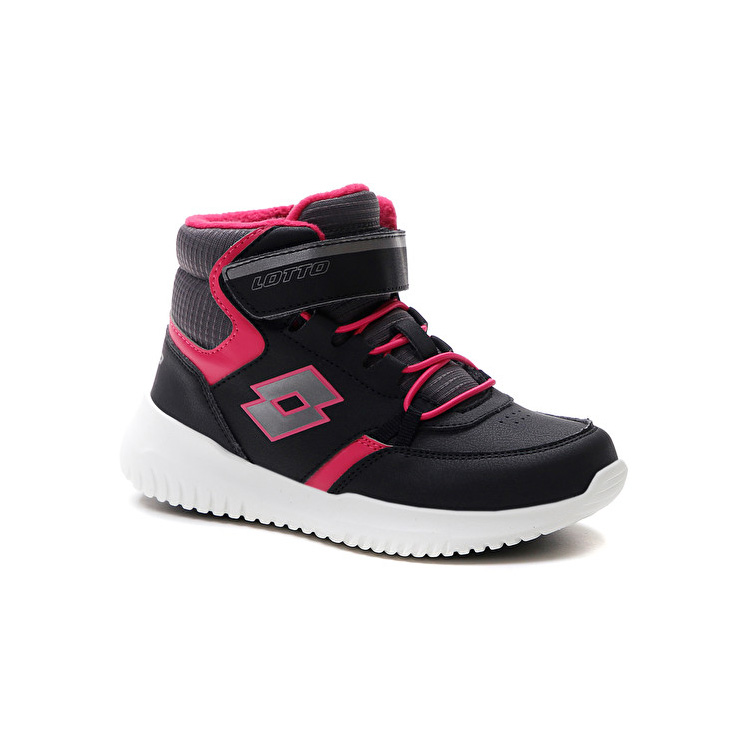 Lotto Fuga Amf Mid Cl Sl Sneakers Black / Pink | GZZUMTVQ