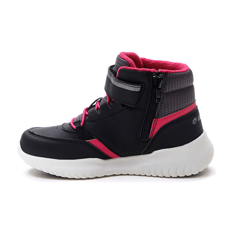 Lotto Fuga Amf Mid Cl Sl Sneakers Black / Pink | GZZUMTVQ