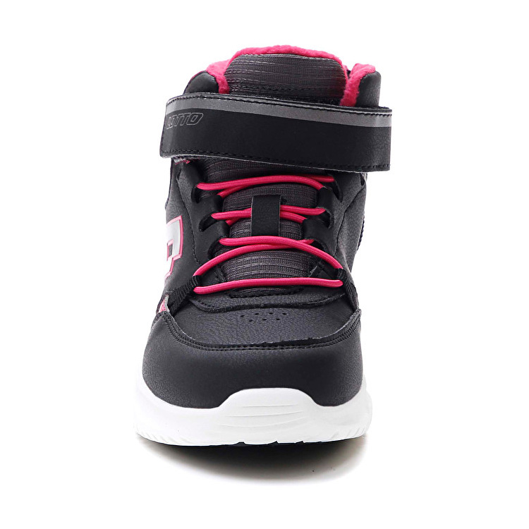 Lotto Fuga Amf Mid Cl Sl Sneakers Black / Pink | GZZUMTVQ