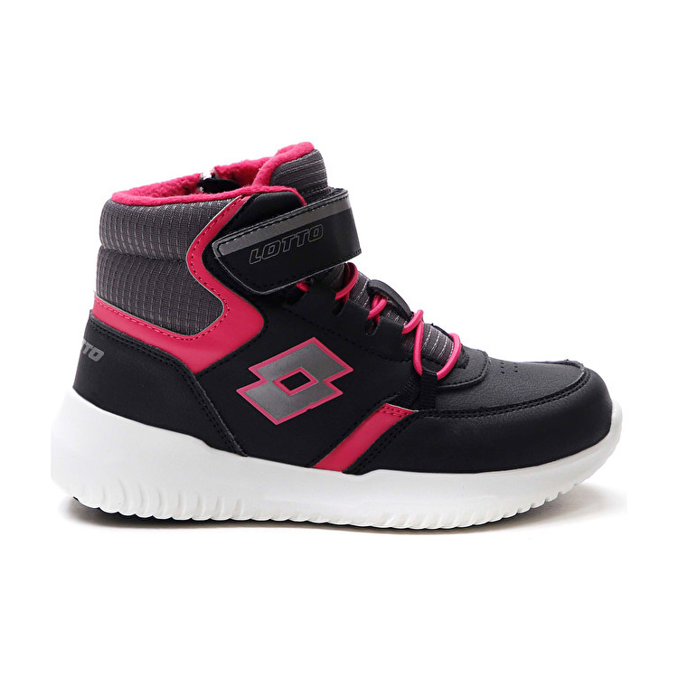 Lotto Fuga Amf Mid Cl Sl Sneakers Black / Pink | GZZUMTVQ