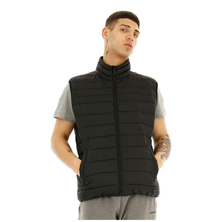 Lotto Gilet Cortina Pad Jackets Black | ODV8SA06