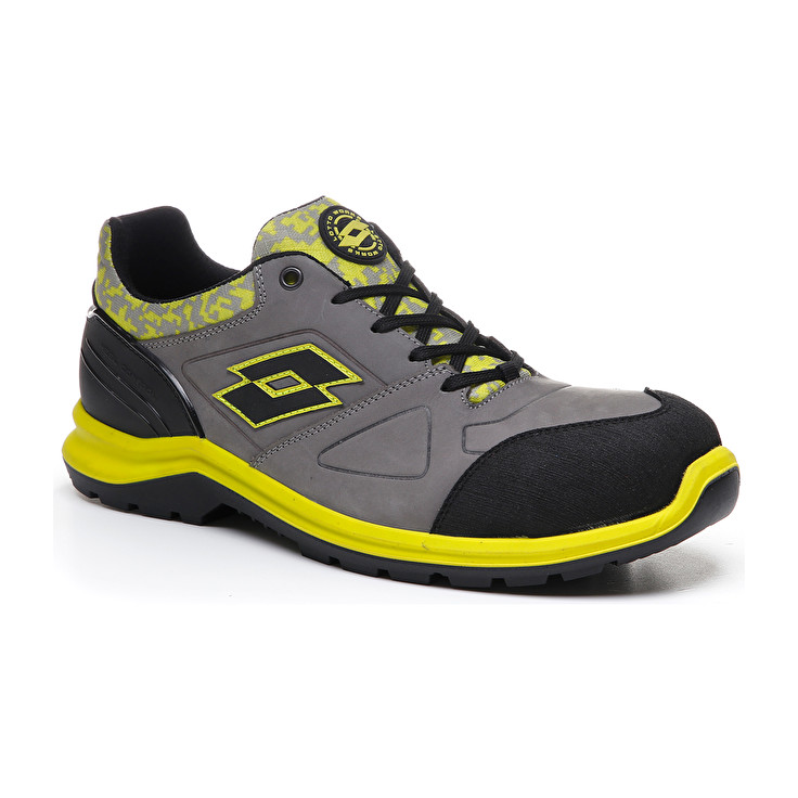 Lotto Hit 200 S3 Safety Shoes Black / Green / Grey | RU1LXCHP