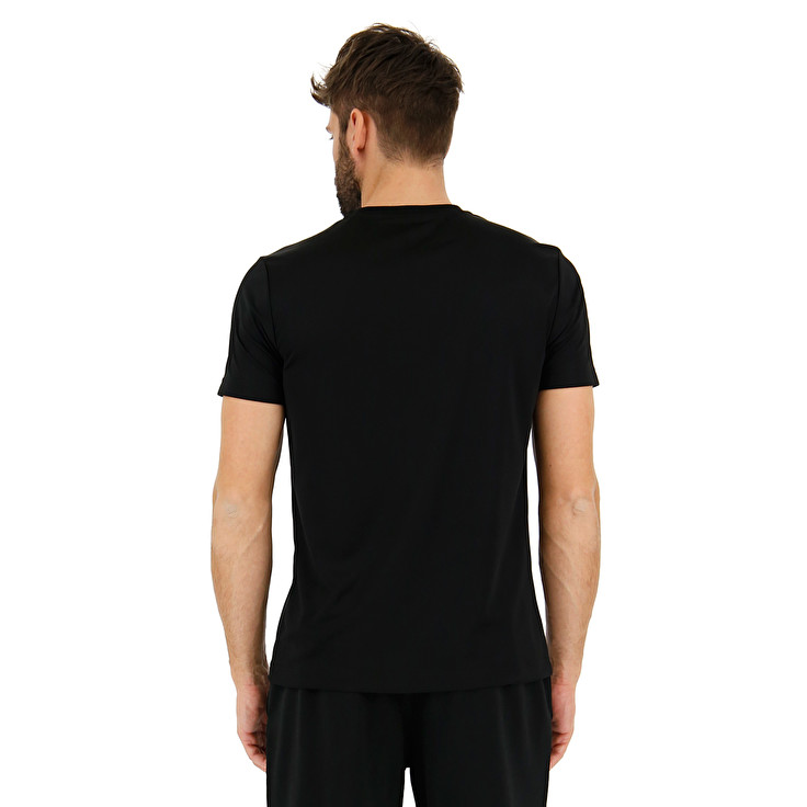 Lotto L73 Bs Pl T Shirts Black | KSAW3QUT