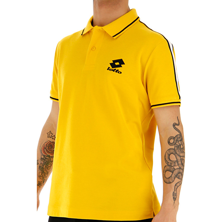 Lotto Lipari Pq Polo Shirts Gold | 5TN4MPWC