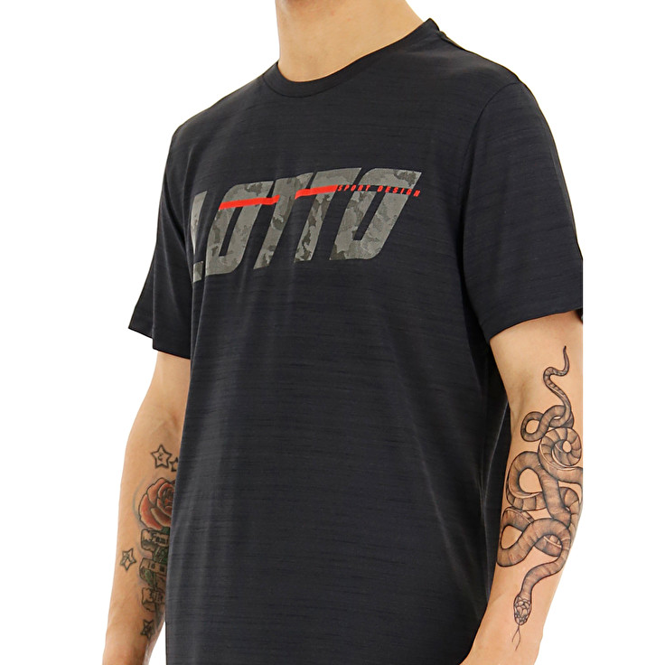 Lotto Logo Ii T Shirts Black | DBGIWKI7