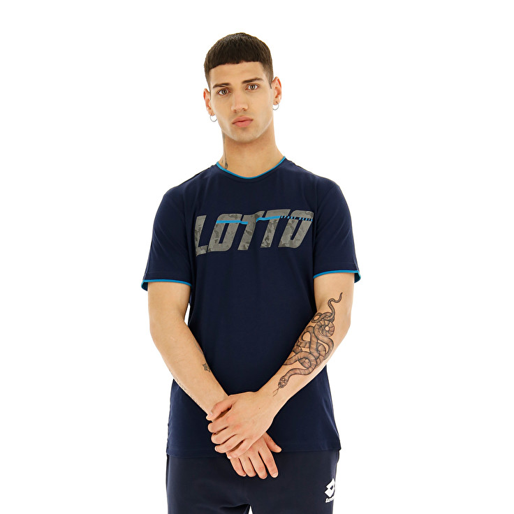 Lotto Logo Ii T Shirts Navy | YVDSEXDP