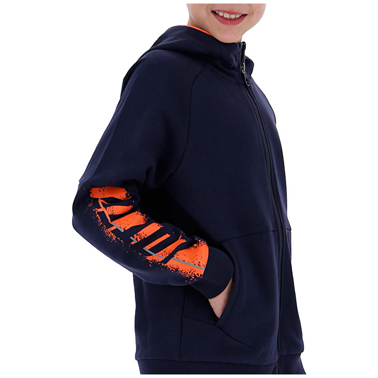 Lotto Logo Sweat Tracksuits Navy / Orange | LFR4VZ9A