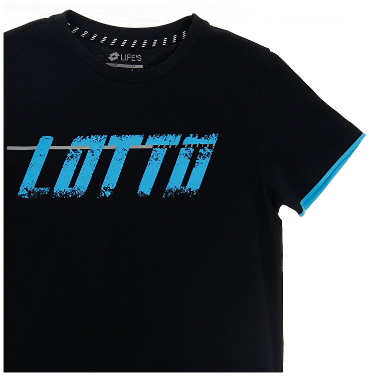 Lotto Logo T Shirts Black | OMIHZQZ3