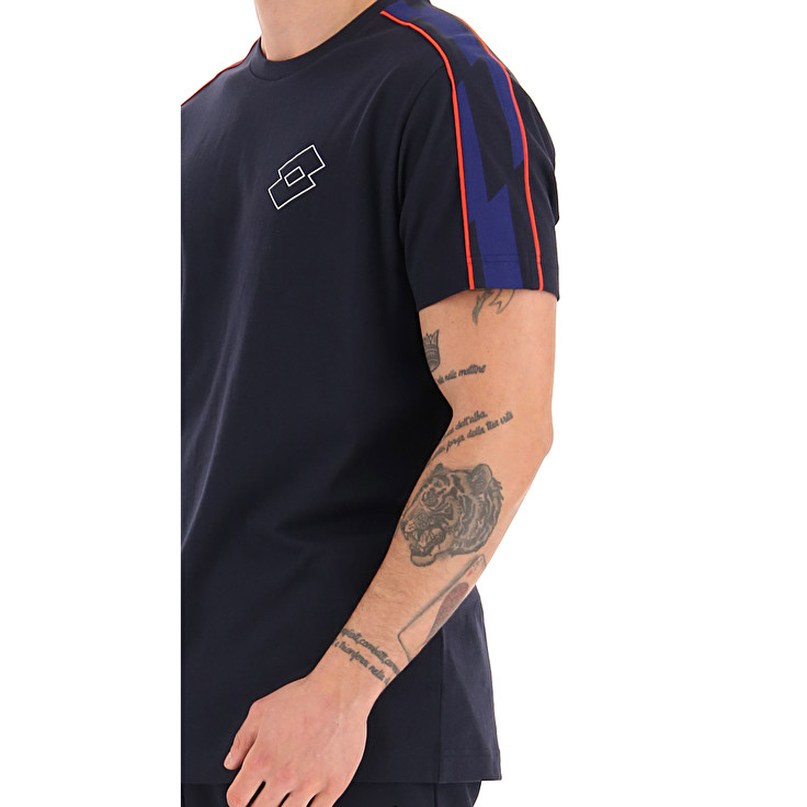 Lotto Logo Vi Js T Shirts Navy | C0NLISYV