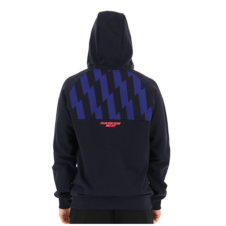 Lotto Logo Vi Sweat Hd Fl Sweatshirt Black | BQWSCXGK