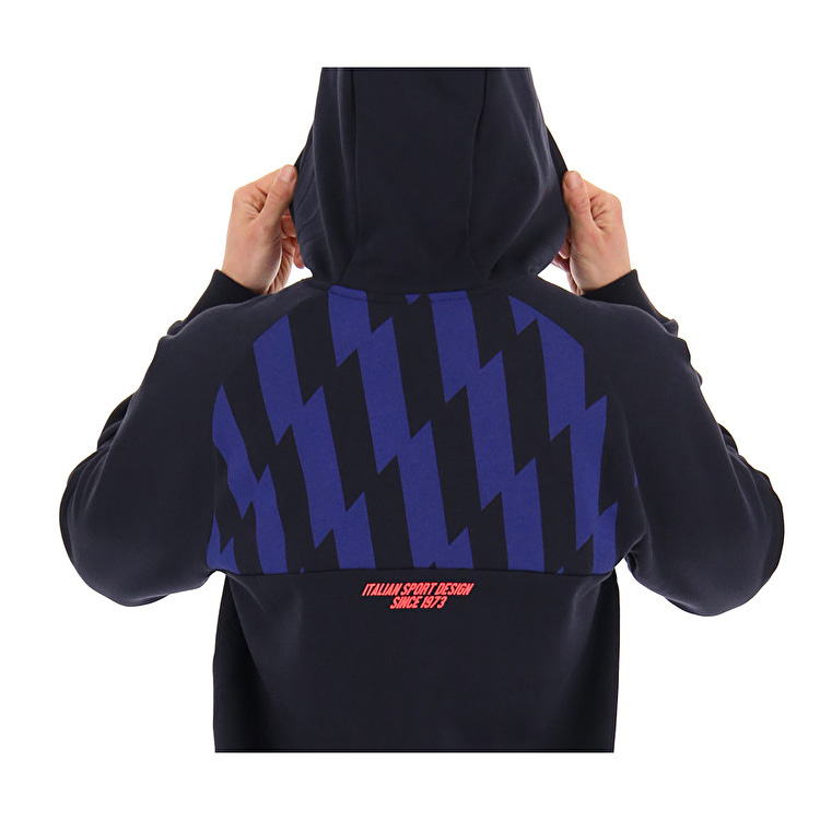 Lotto Logo Vi Sweat Hd Fl Sweatshirt Black | BQWSCXGK