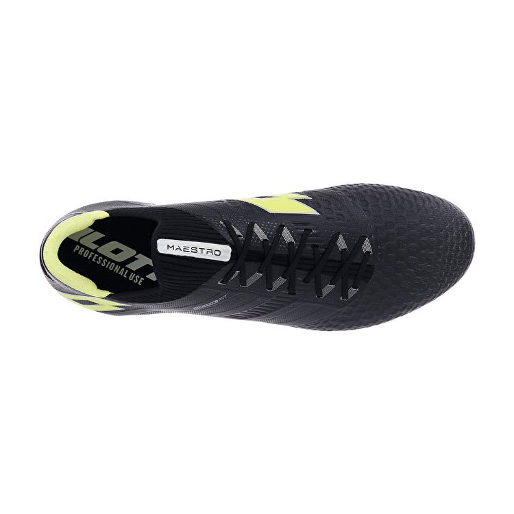 Lotto Maestro 100 Iv Fg Soccer Shoes Black / Green | EF63ZL18