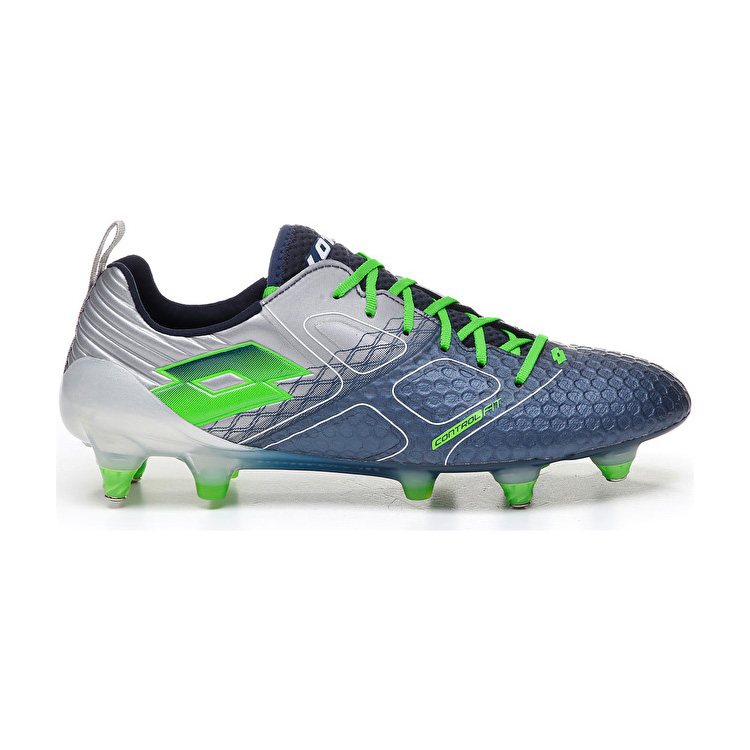 Lotto Maestro 200 Sgx Soccer Shoes Blue / Green / Silver | 3DSMLI2J