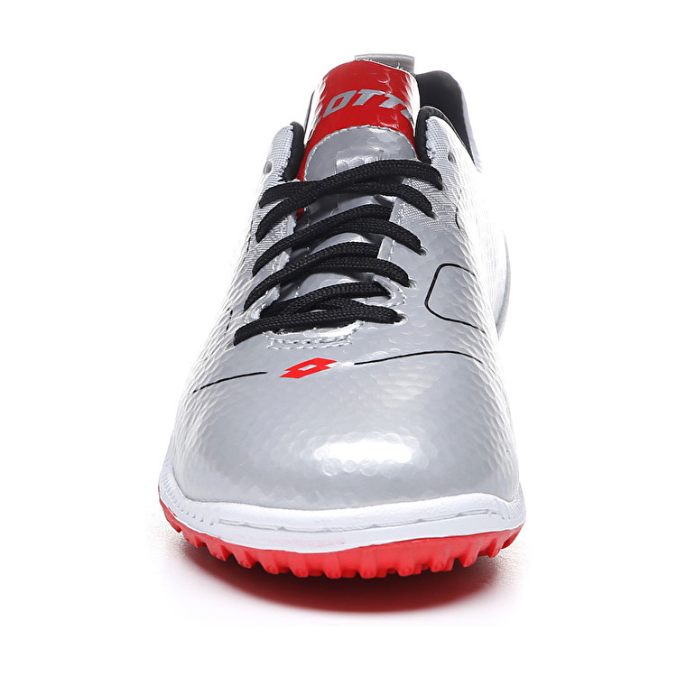 Lotto Maestro 700 Tf Jr Soccer Shoes Silver / White / Black / Red | B0F8XECD