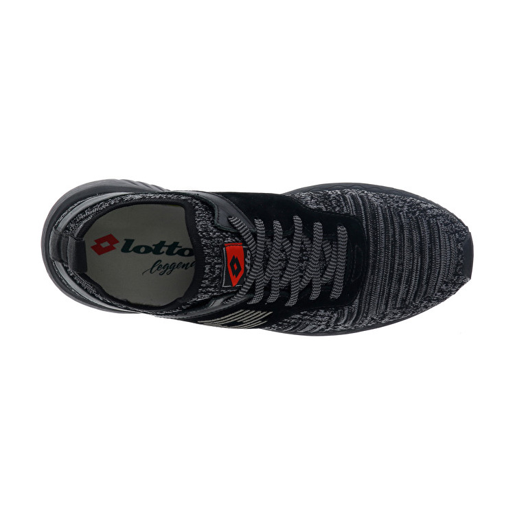 Lotto Marathon Knit Sneakers Black / Grey | KNLRBYUJ