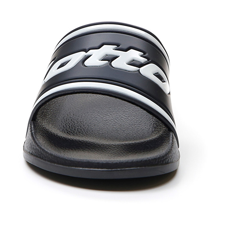 Lotto Midway Iv Slide Slippers Black / White | R4MCT8GT