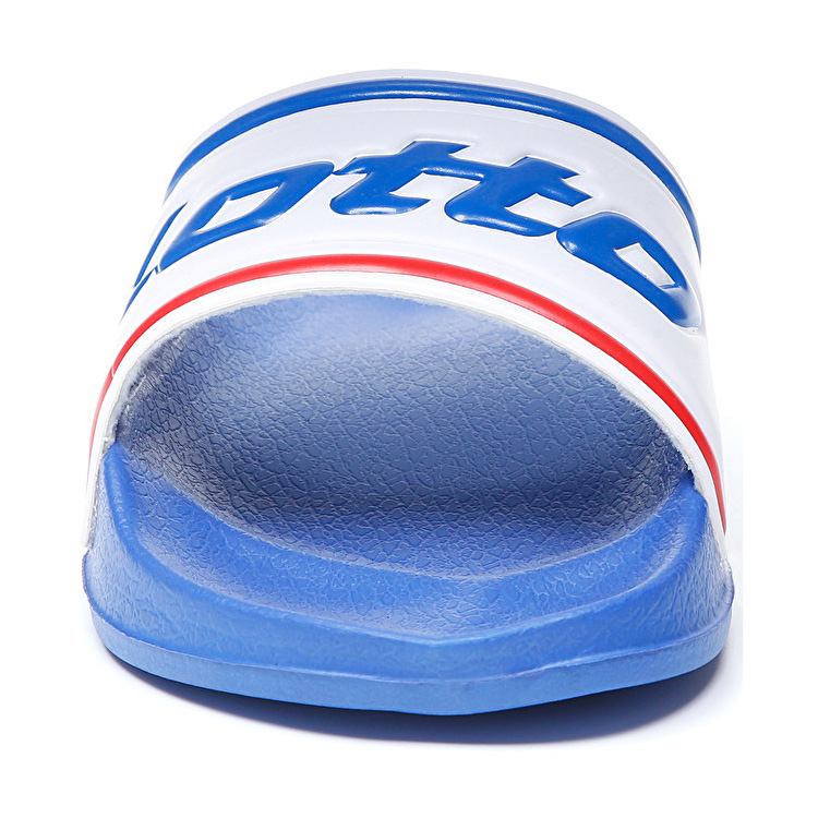 Lotto Midway Iv Slide Slippers Blue / White / Red | GRROECAV