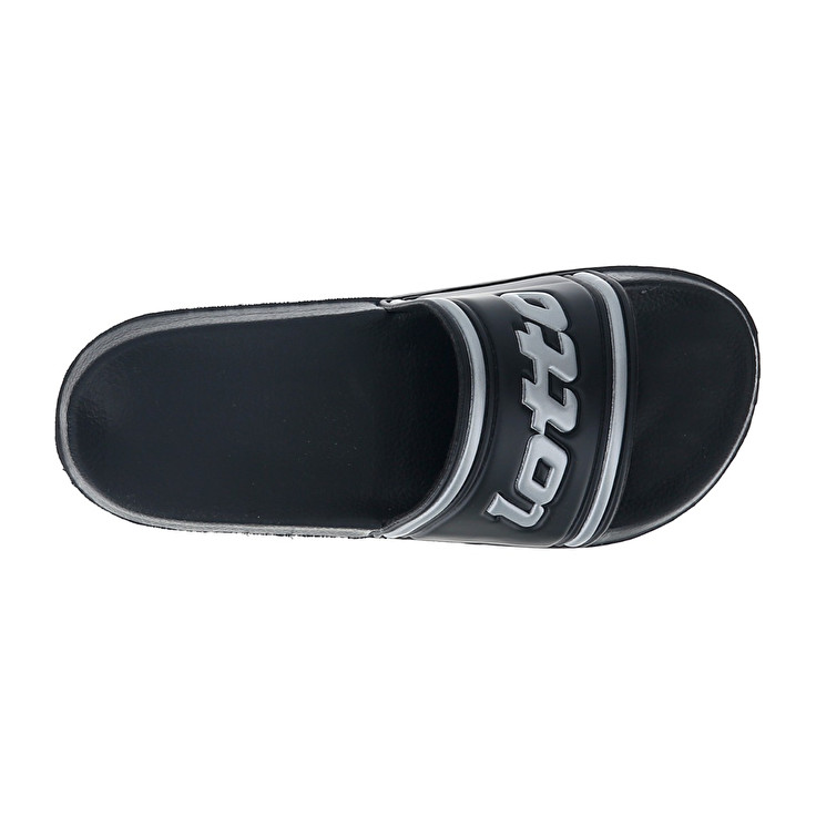 Lotto Midway Iv Slide W Slippers Black / Silver | 1RYBB30G