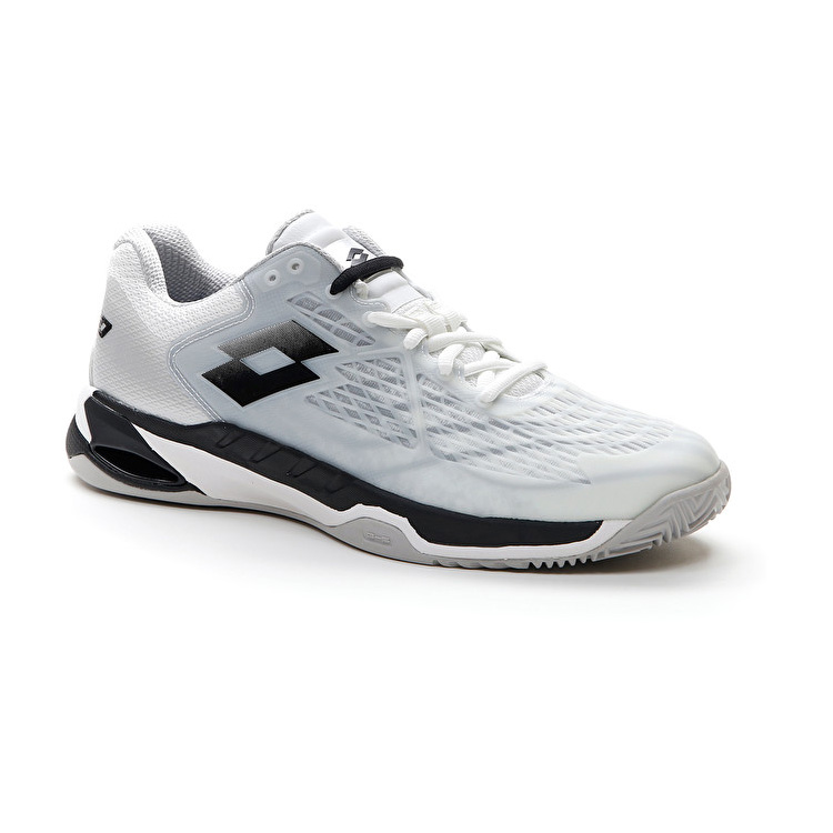 Lotto Mirage 100 Cly Tennis Shoes White / Black / Silver | 28QIGXKP