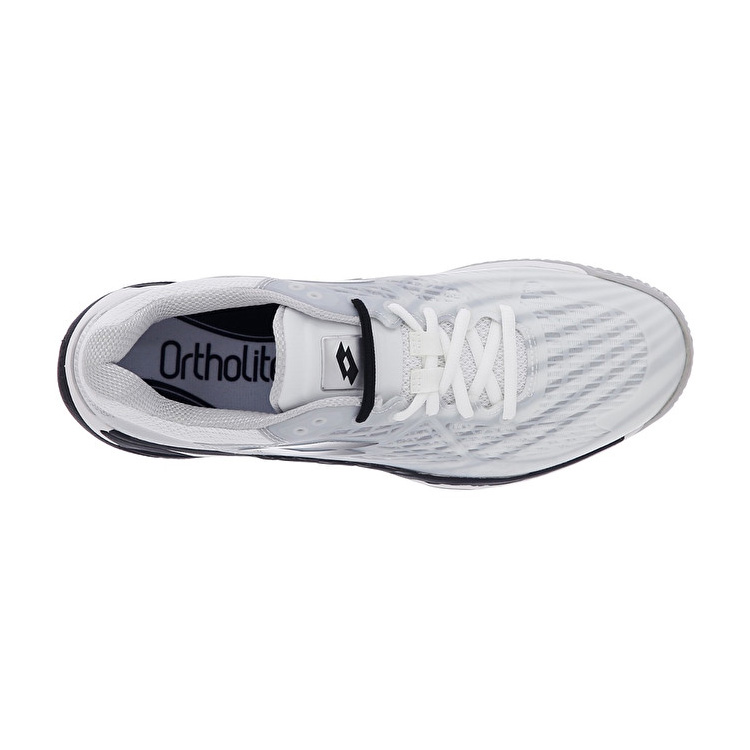 Lotto Mirage 100 Cly Tennis Shoes White / Black / Silver | 28QIGXKP