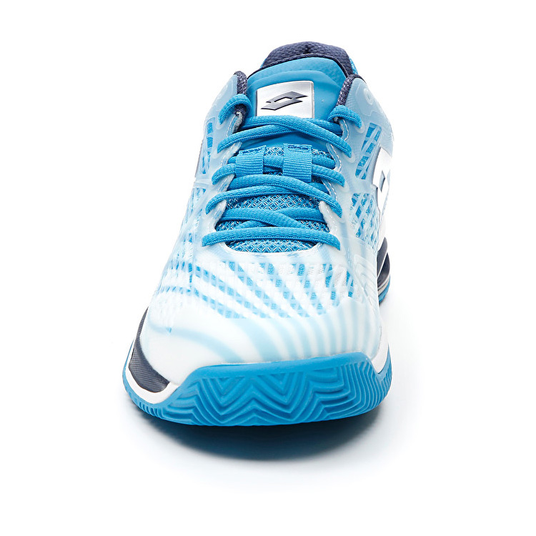 Lotto Mirage 100 Cly Tennis Shoes White / Blue | R3V8ZGT5