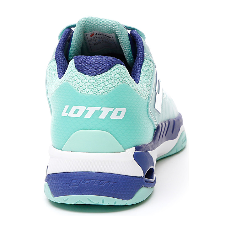 Lotto Mirage 100 Spd W Tennis Shoes White / Blue / Green | VJ7CVOCH