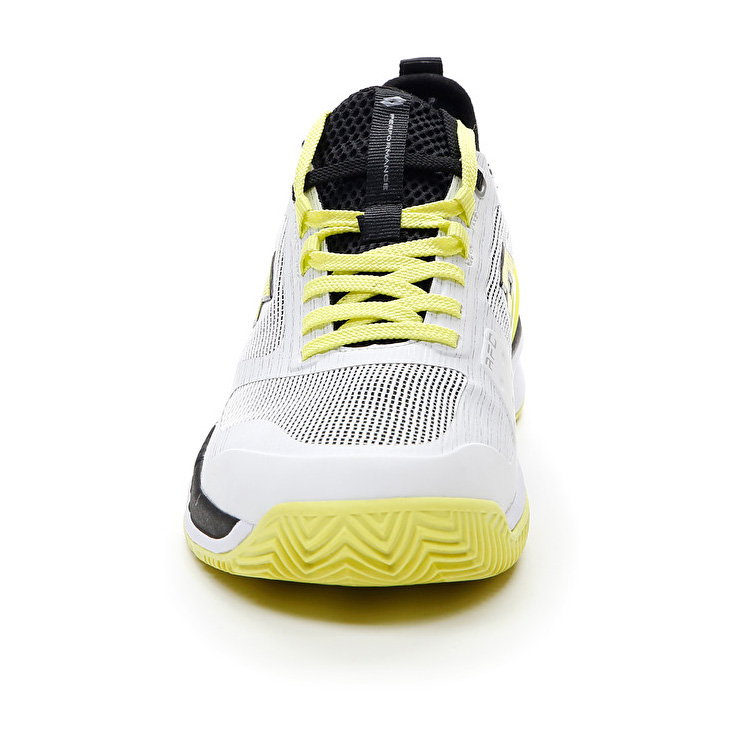 Lotto Mirage 200 Cly Tennis Shoes White / Yellow / Black | HGLBCRMX