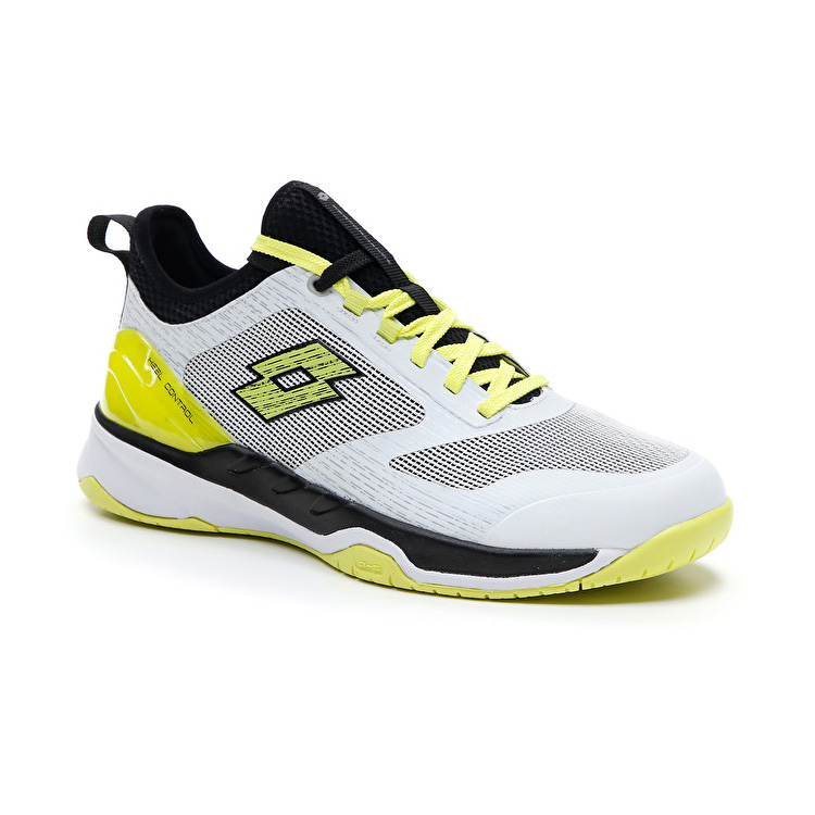 Lotto Mirage 200 Spd Tennis Shoes White / Yellow / Black | OTGQLSSC